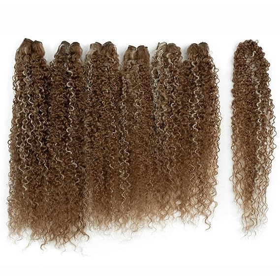 KINKY CURLY SYNTHETIC HAIR BUNDLES