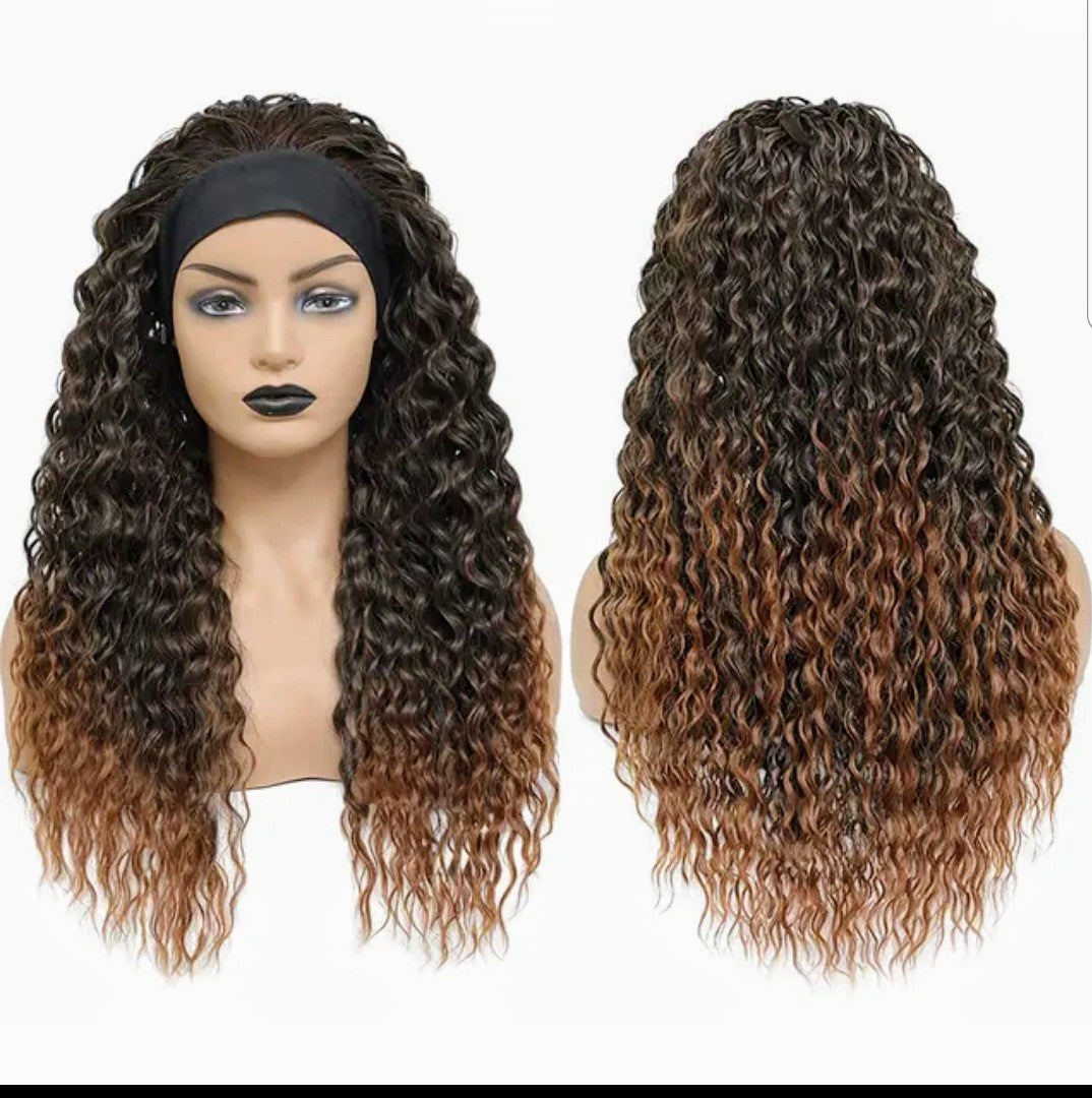 WET & WAVY HEADBAND WIG 24INCH GLUELESS LONG SYNTHETIC WIG