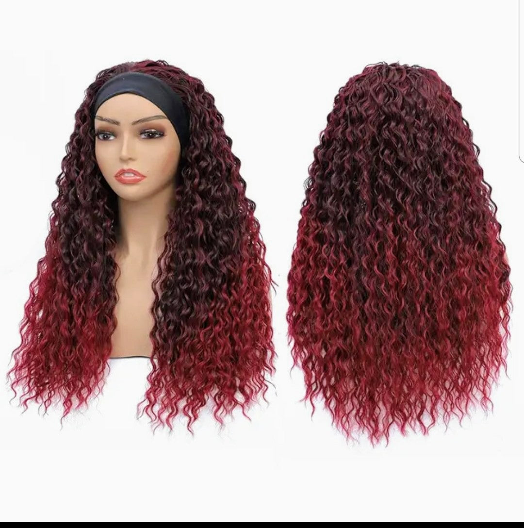 WET & WAVY HEADBAND WIG 24INCH GLUELESS LONG SYNTHETIC WIG