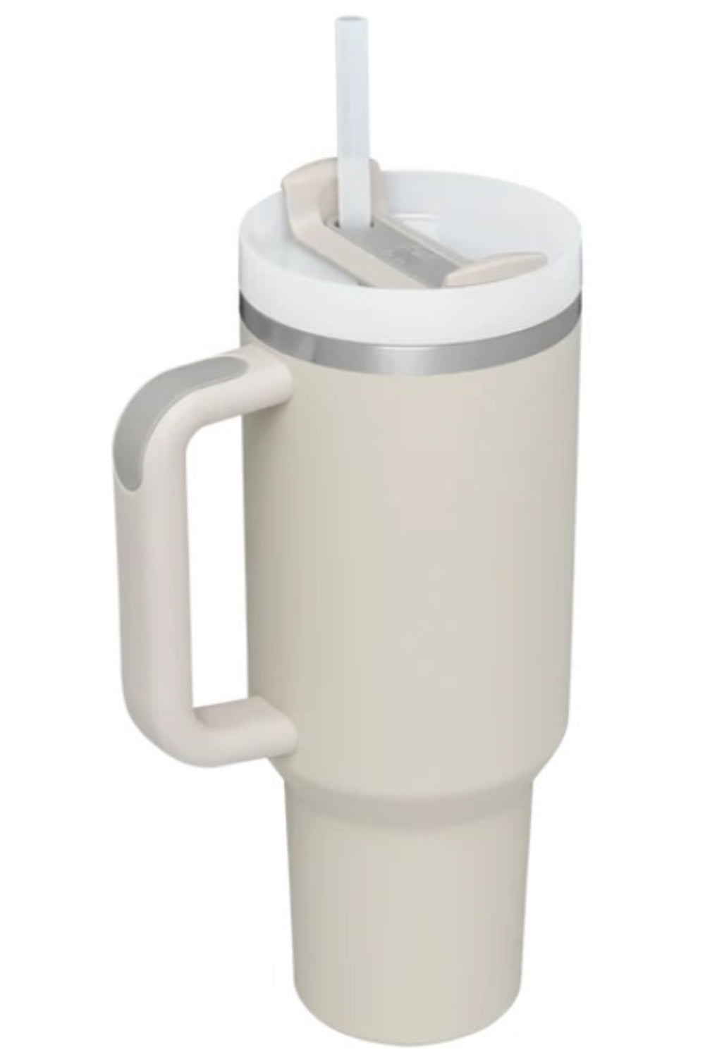 Stainless Steel Tumbler with Upgraded Handle and Straw