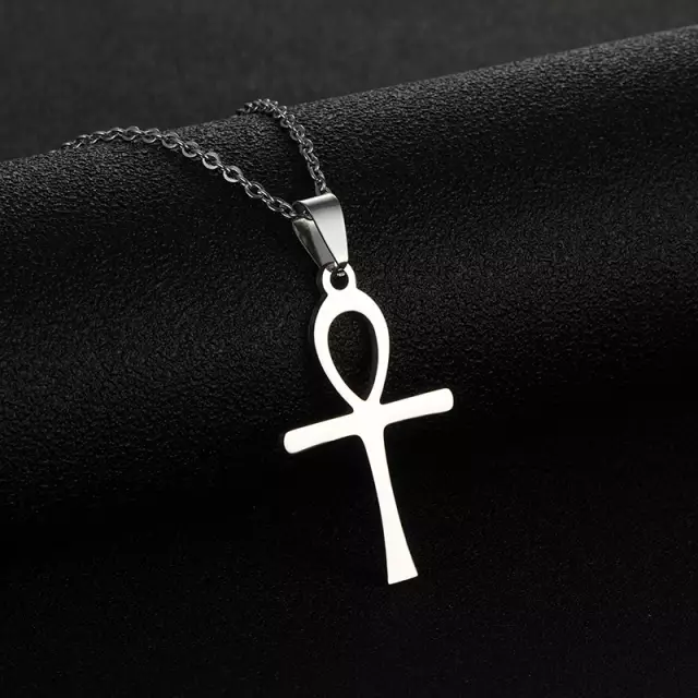 Ankh Pendant Gold/Silver Stainless Steel Necklace