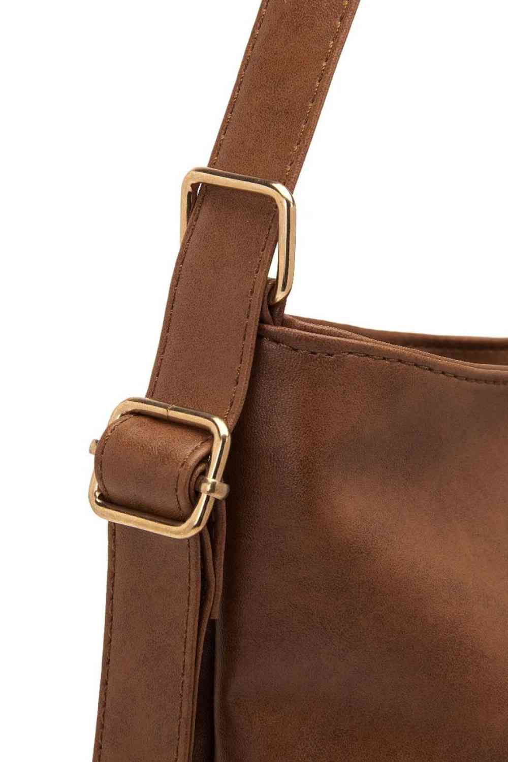 Nova-Large PU Leather Crossbody Bag