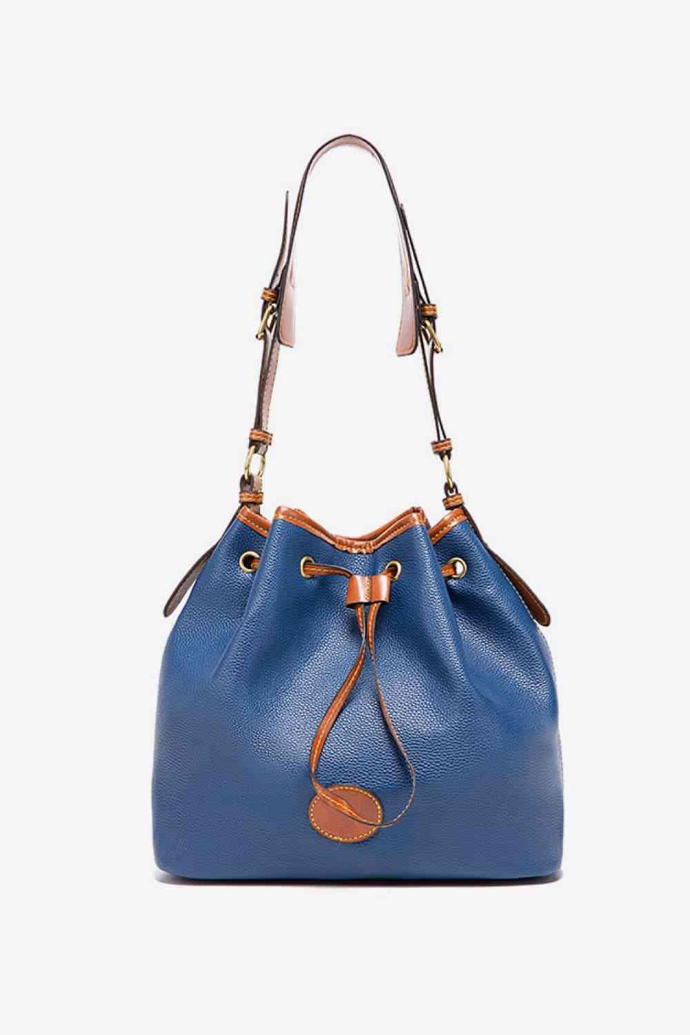 Mia-PU Drawstring Bucket Bag