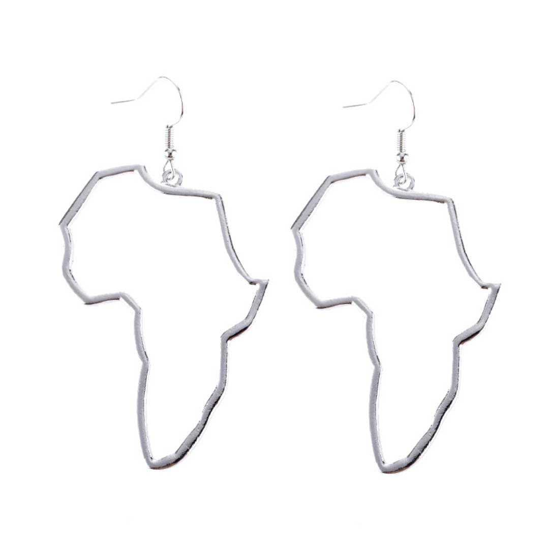 AFRICA MAP SHAPED HIGH QUALITY GOLD PLATED ALLOY GOLD,SILVER