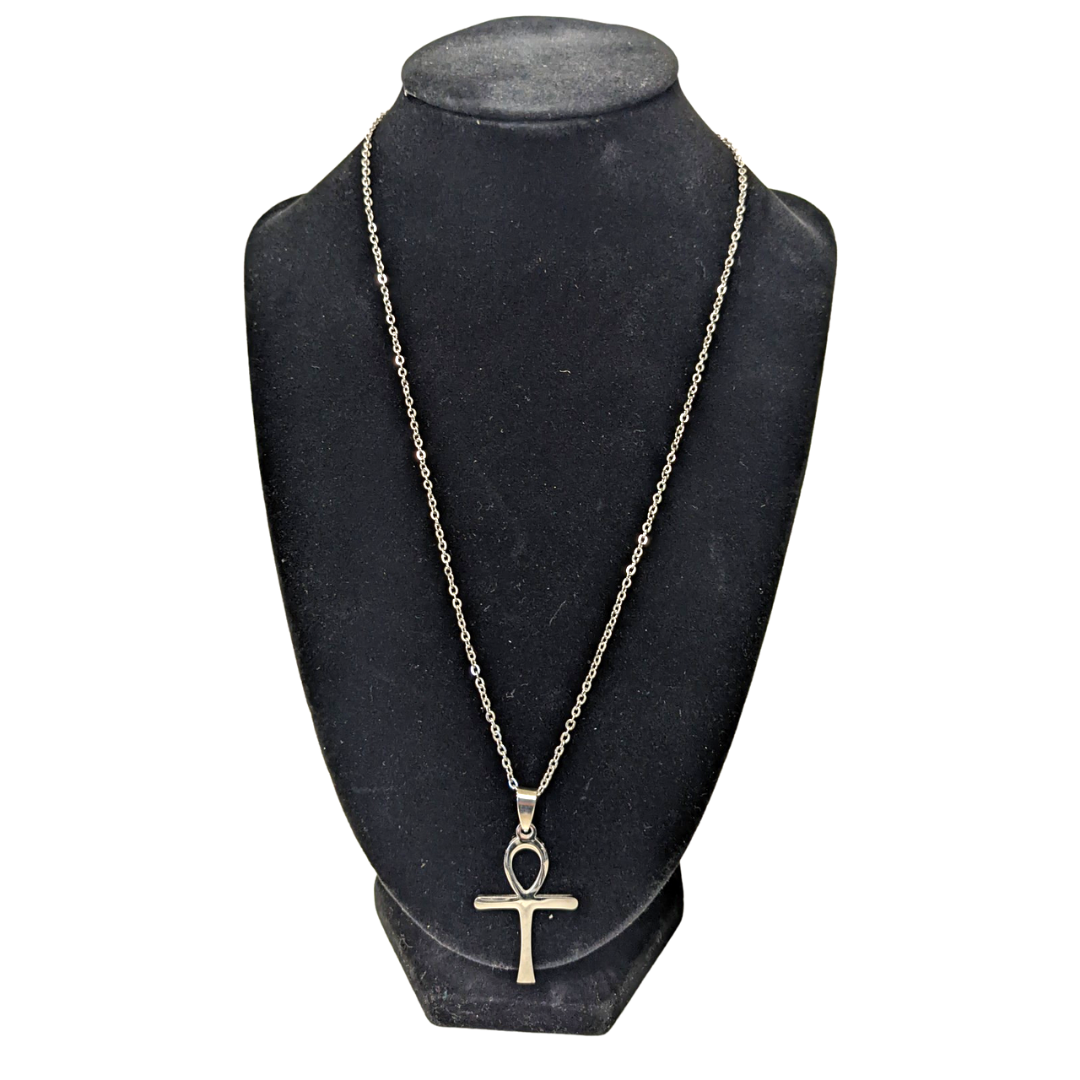 Ankh Pendant Gold/Silver Stainless Steel Necklace