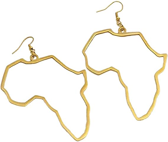 AFRICA MAP SHAPED HIGH QUALITY GOLD PLATED ALLOY GOLD,SILVER