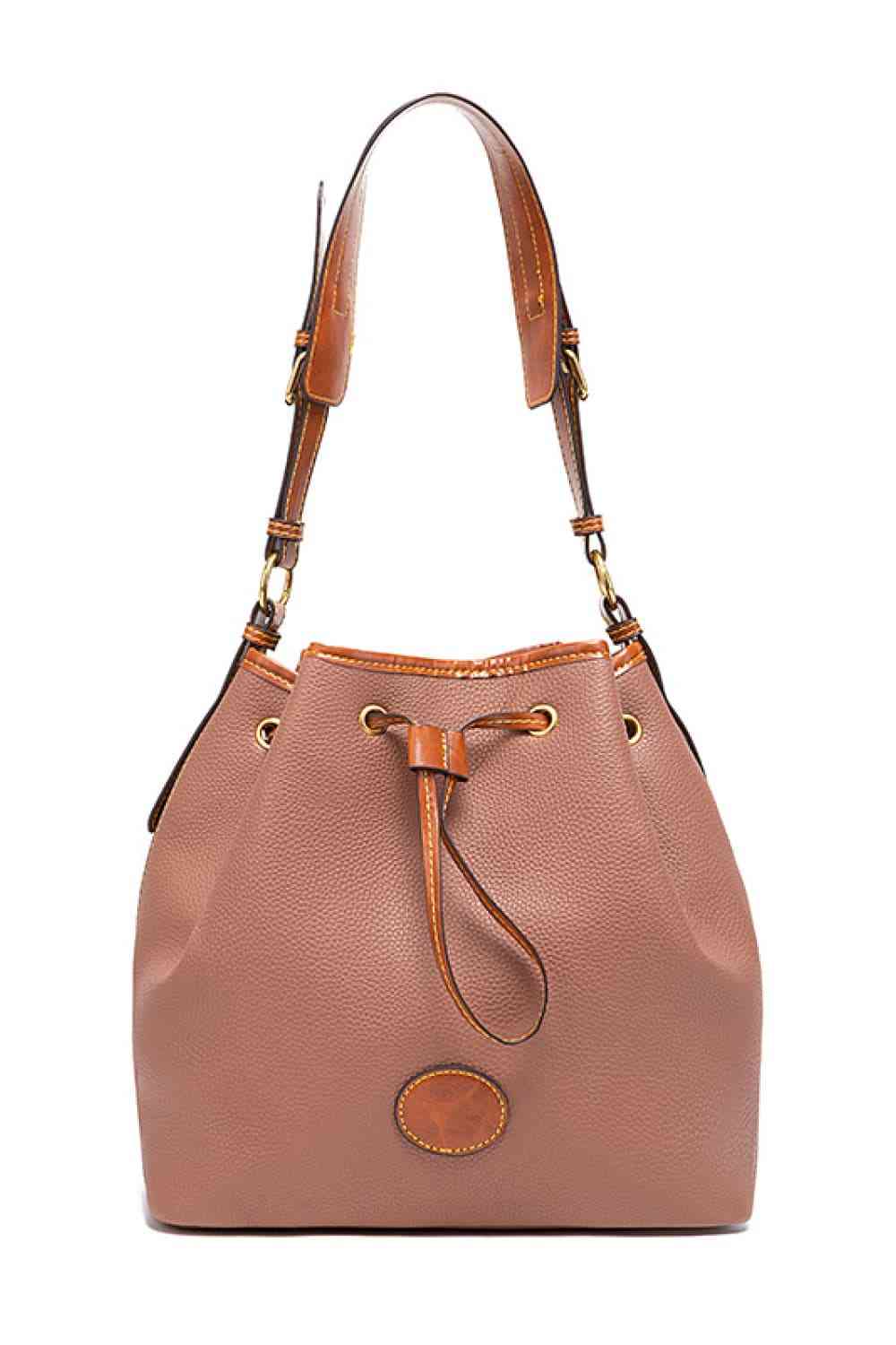 Mia-PU Drawstring Bucket Bag