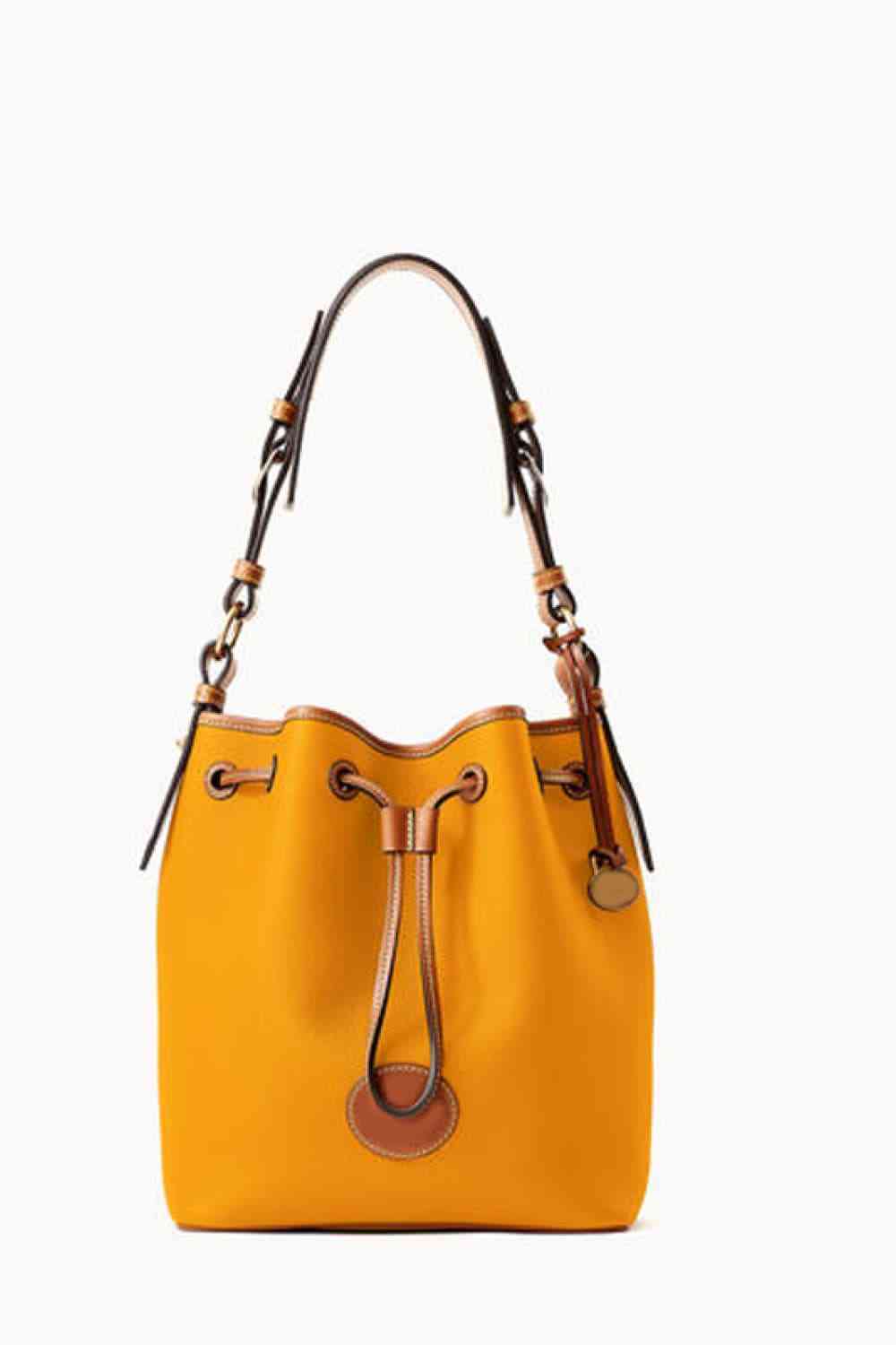 Mia-PU Drawstring Bucket Bag