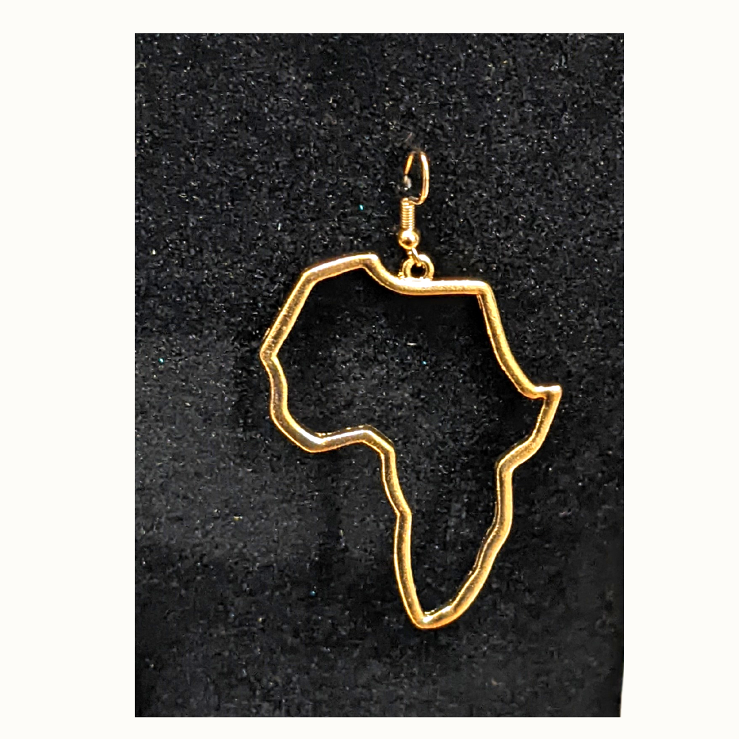 AFRICA MAP SHAPED HIGH QUALITY GOLD PLATED ALLOY GOLD,SILVER