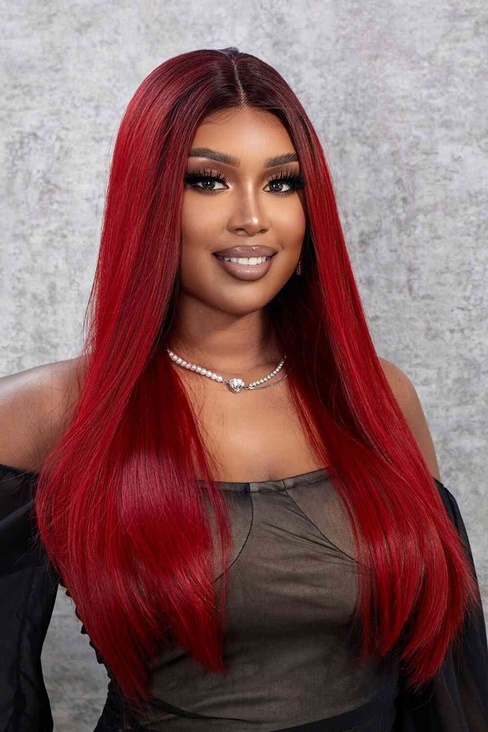 Kiyah-13*2" Lace Front Wigs Synthetic Straight 26" 150% Density