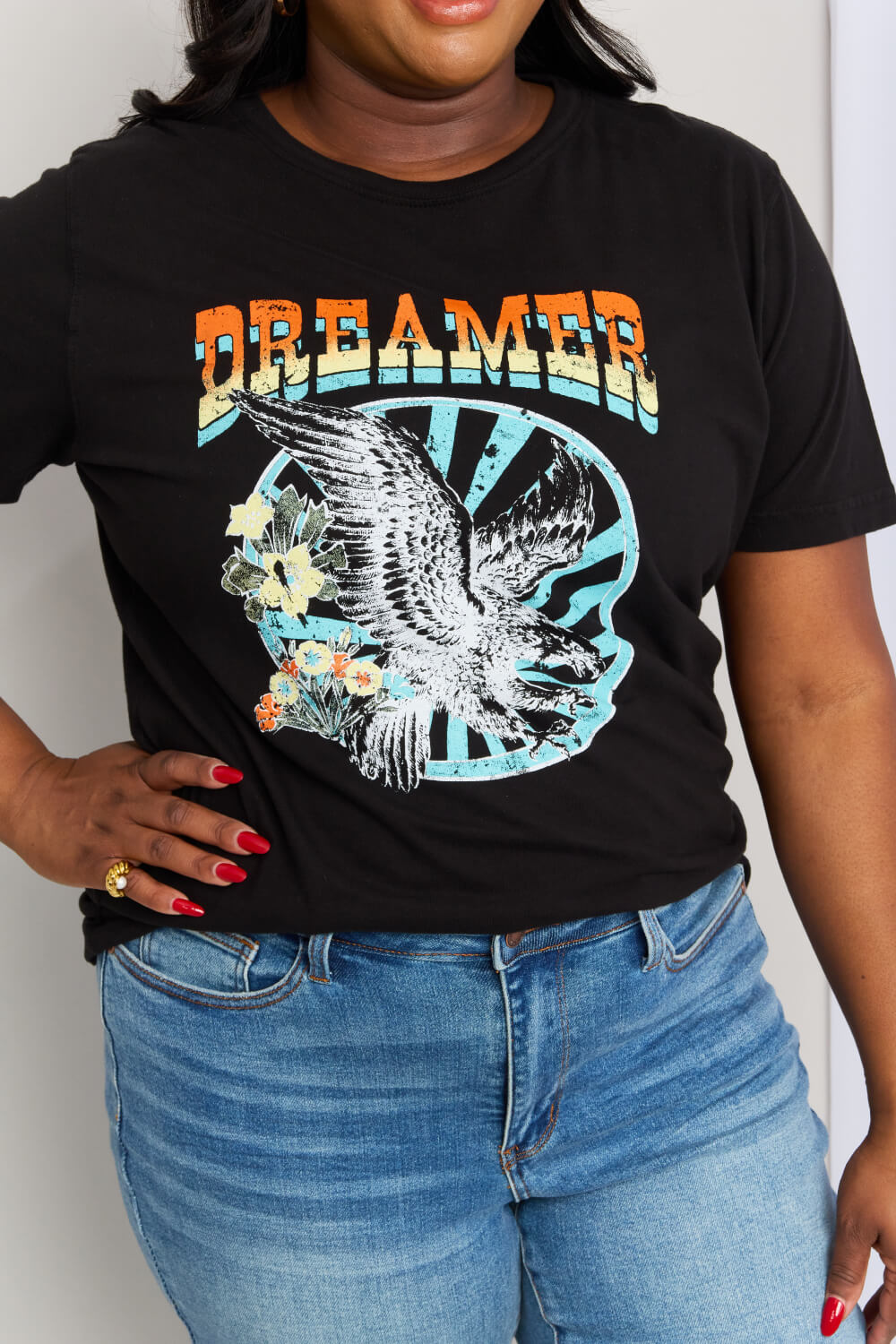 mineB Full Size DREAMER Graphic T-Shirt