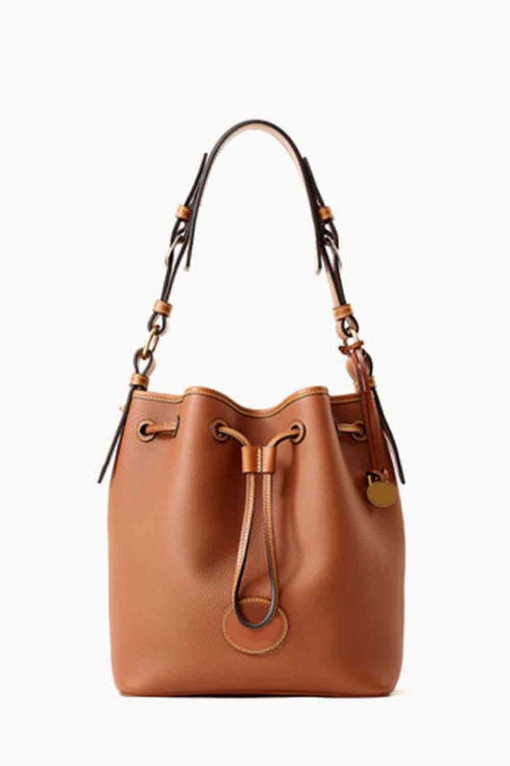 Mia-PU Drawstring Bucket Bag